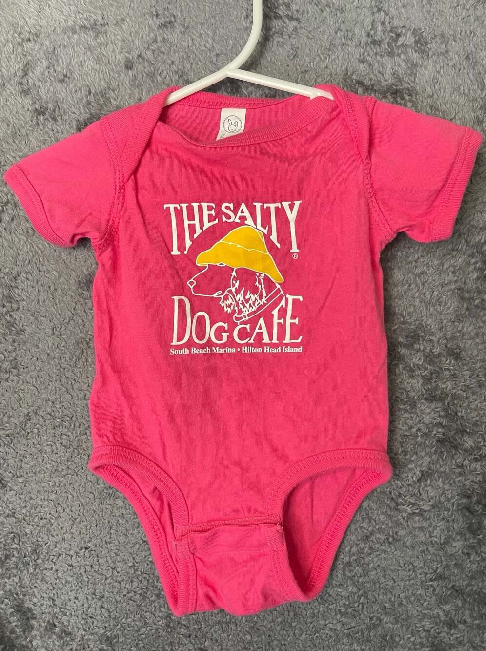 The Salty Dog Cafe Baby Bodysuit Pink 6 Months